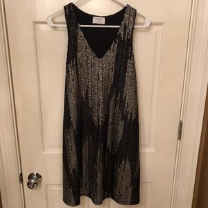 Black and Gold Holiday/ NYE Dress